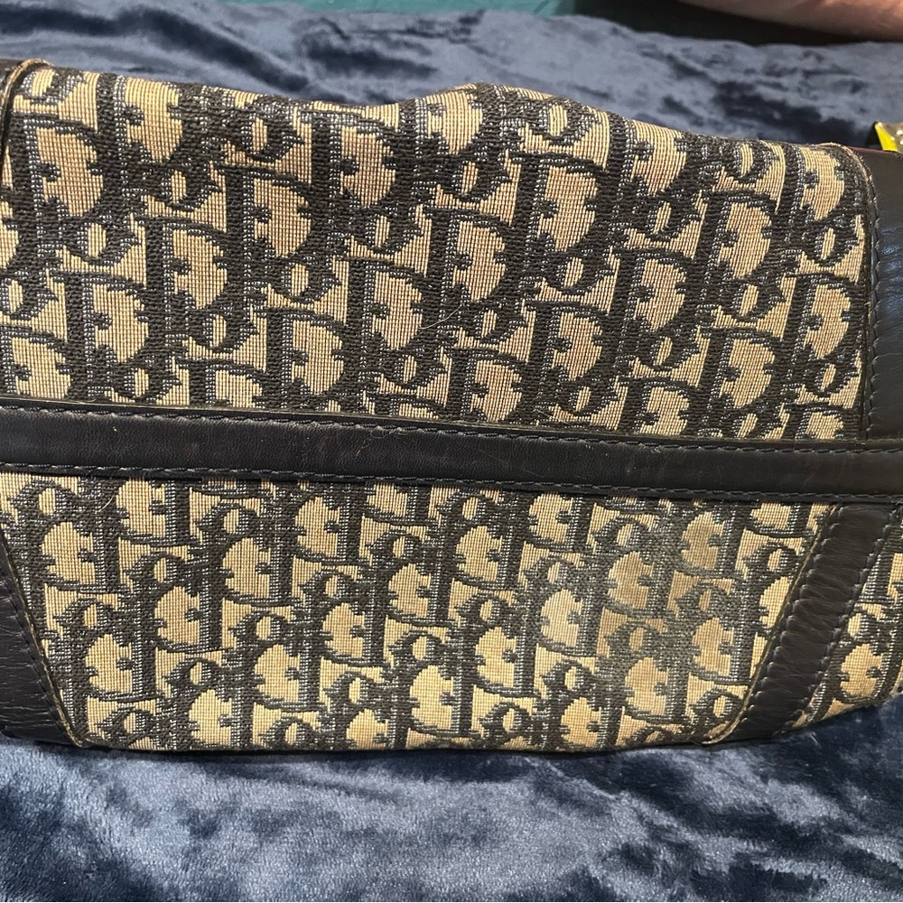 Christian Dior Navy Blue Trotter Handbag